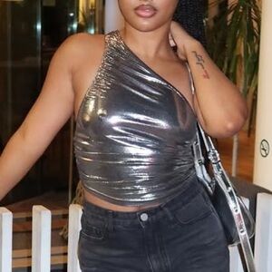 XS Chrome 1 Shoulder Top